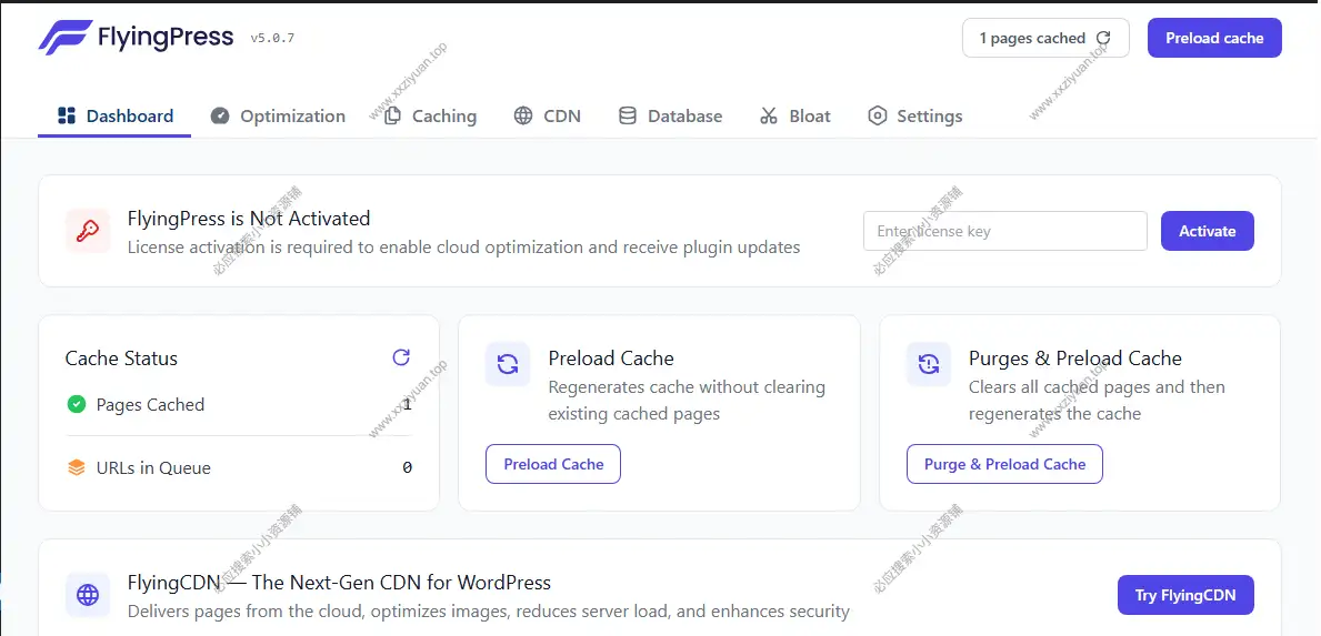 FlyingPress v5.0.7 已激活版 – WordPress网站优化加速插件
