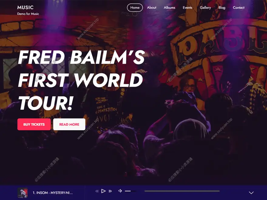 Themify Music 7.1.7一个艺术生活化的音乐网站WordPress主题
