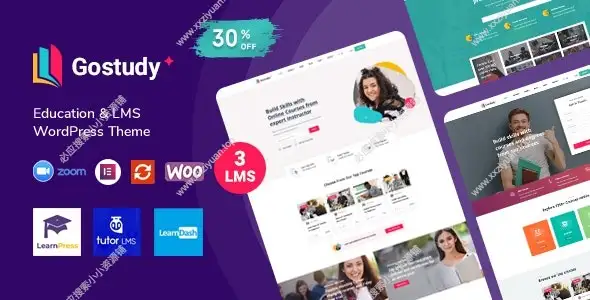 Gostudy 2.5.4 已激活版|在线教育网站在线课程销售 WordPress 主题 1