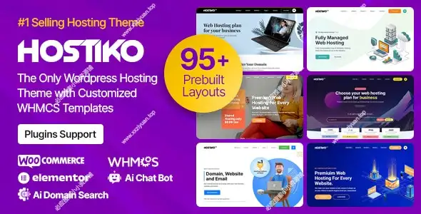 Hostiko 94.2 已激活版 VPS托管|共享托管|服务器和域名销售WordPress主题