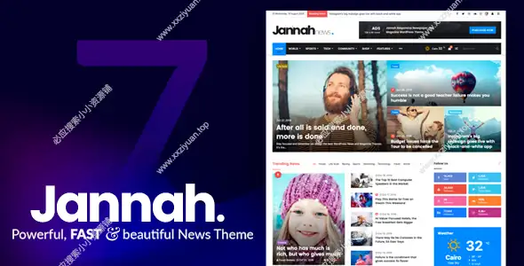 Jannah v7.6.1已激活版 – 响应式新闻杂志类 WordPress 主题