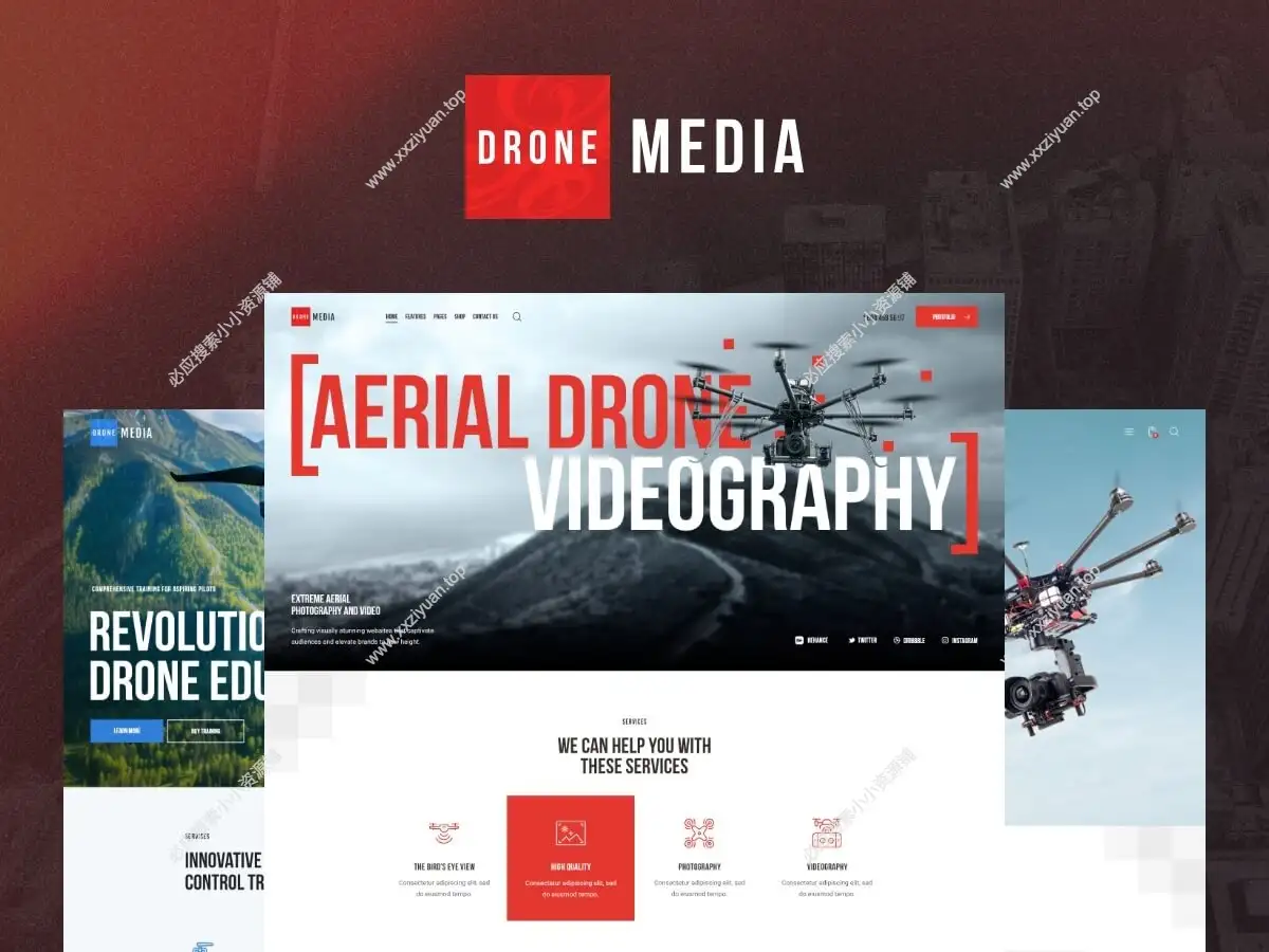 Drone Media v2.2.0 已激活版 -航拍摄影与视频WordPress主题
