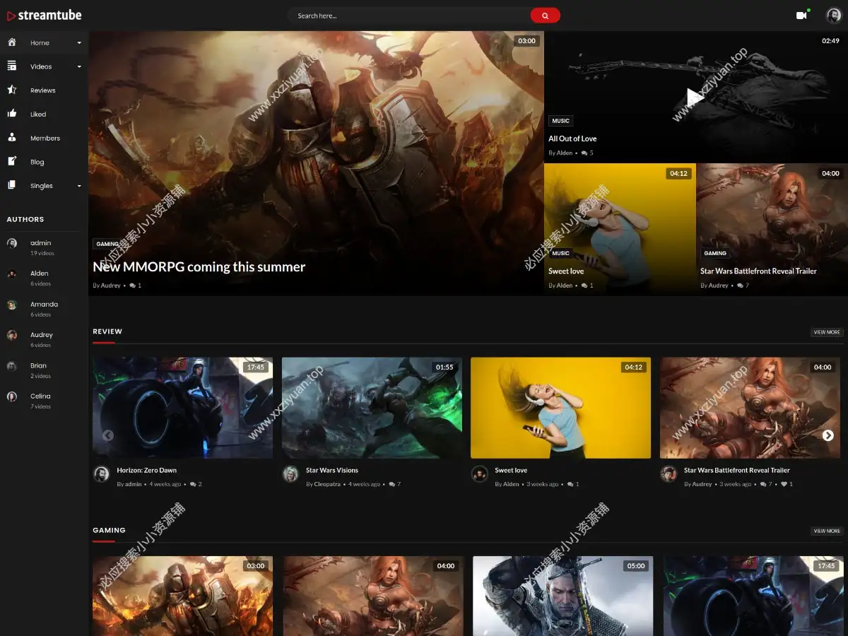 StreamTube v4.14已激活|响应式在线视频分享平台WordPress主题