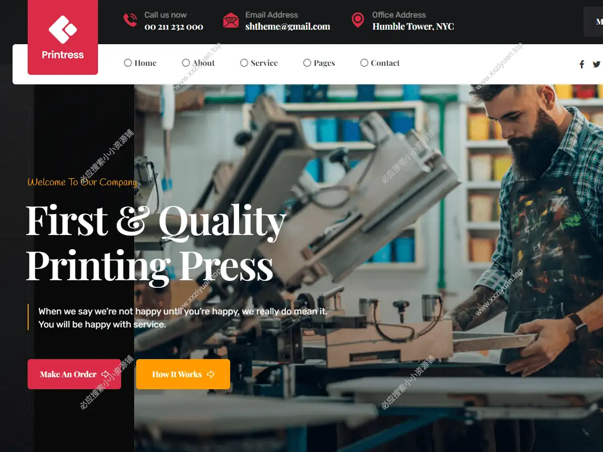 Printress v1.1 – 印刷服务公司网站 WordPress 主题