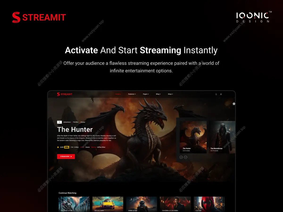 Streamit v4.1.3 – 功能丰富的WordPress在线视频主题