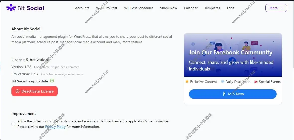Bit Social Pro v1.7.3 - 自动发布WordPress内容至社交媒体插件(已激活) 3 Bit Social Pro v1.7.3 - 自动发布WordPress内容至社交媒体插件(已激活) 3