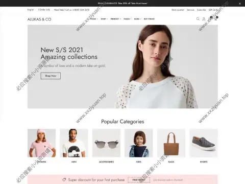 WordPress 现代珠宝店主题- Alukas v2.0.9 完美激活版