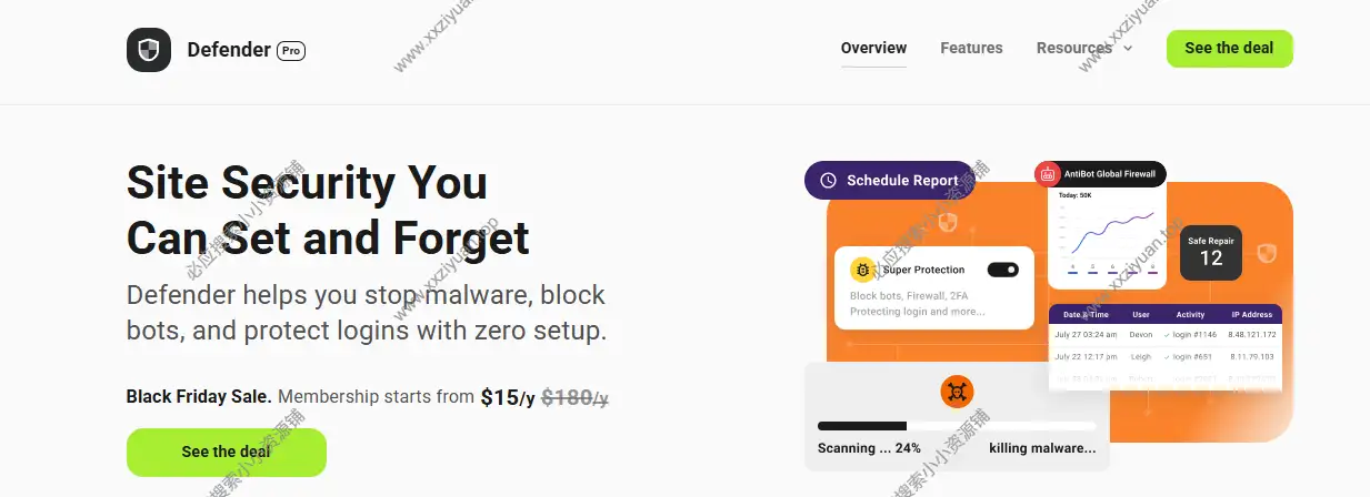 Defender Pro v5.7.0 – 高级WordPress安全防护插件