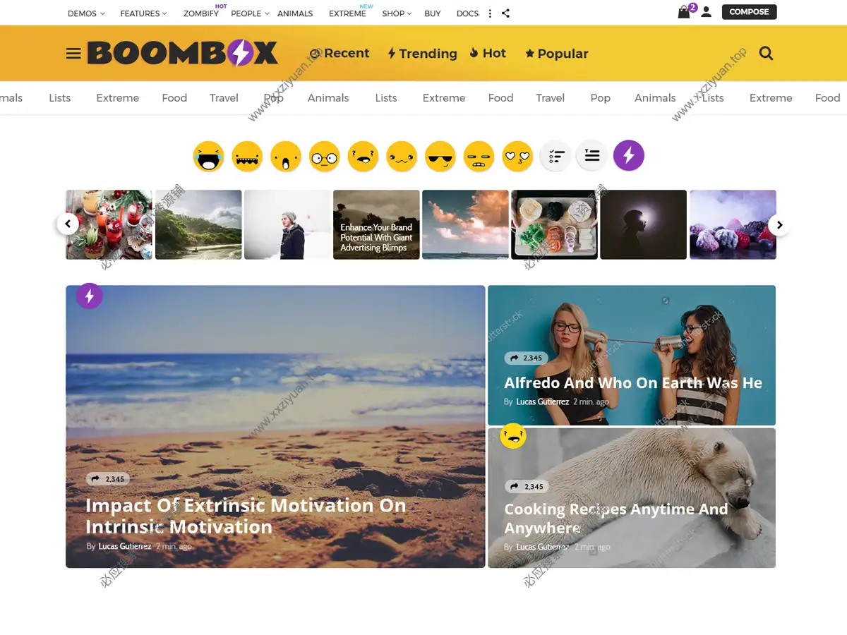 Boombox v2.9.8已激活 - 精美多用途杂志新闻投票社交分享 WordPress 主题 1 Boombox v2.9.8已激活 - 精美多用途杂志新闻投票社交分享 WordPress 主题 1