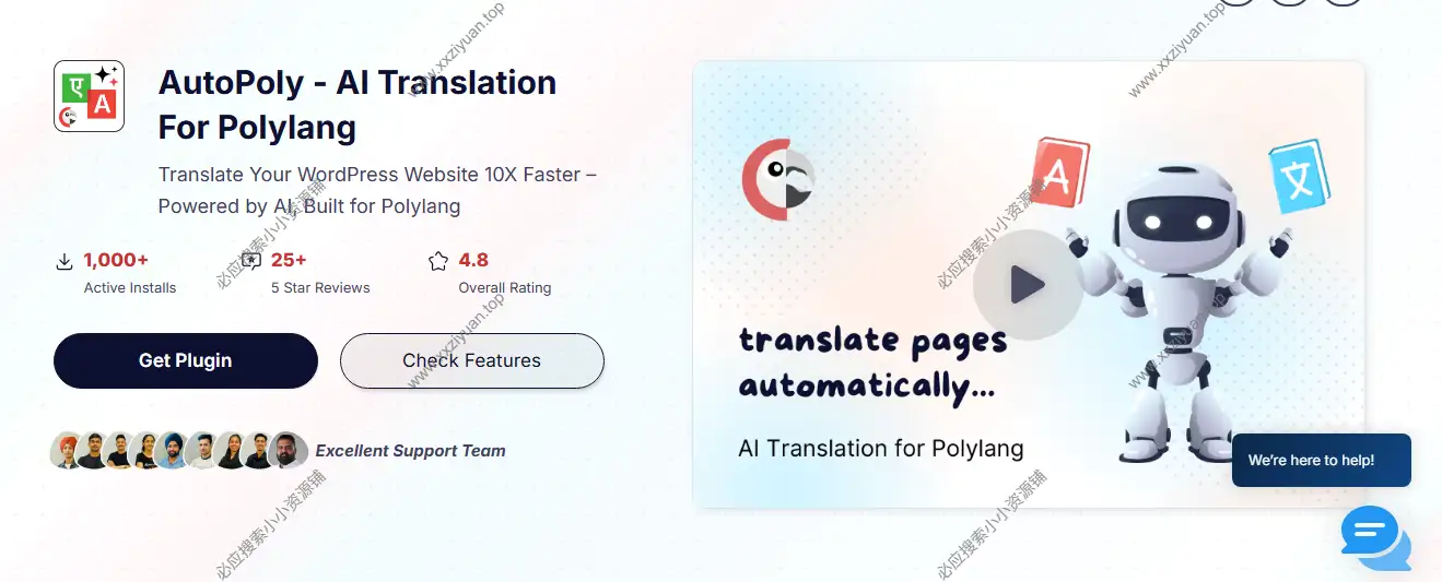 AutoPoly 1.3.2 – AI Translation For Polylang Pro 多语言AI翻译插件 1 AutoPoly 1.3.2 – AI Translation For Polylang Pro 多语言AI翻译插件 1