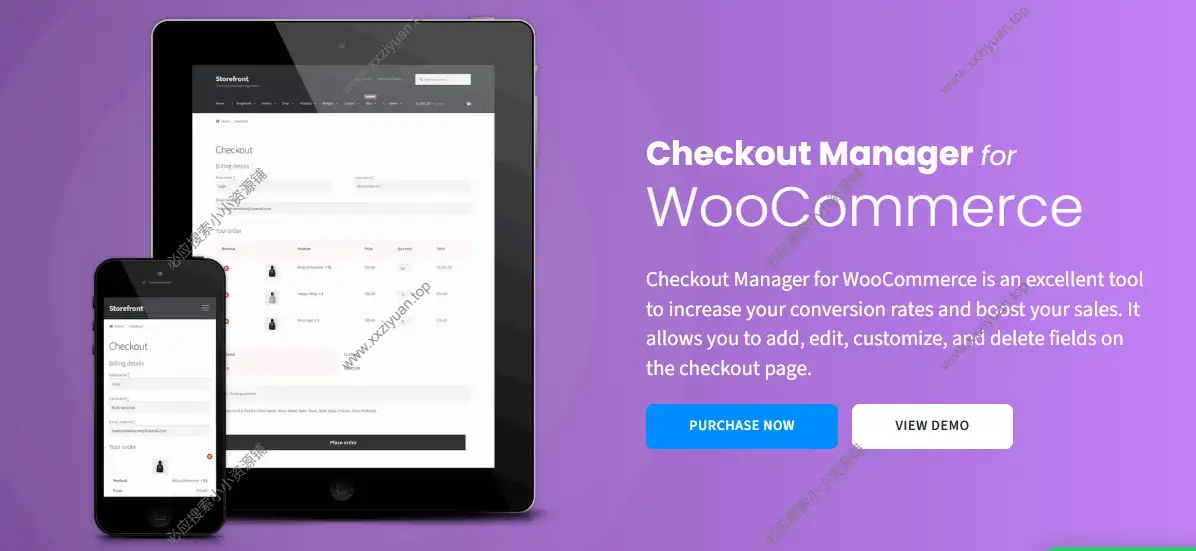WooCommerce Checkout Manager Pro 7.6.3管理和自定义WooCommerce结账 1 WooCommerce Checkout Manager Pro 7.6.3管理和自定义WooCommerce结账 1