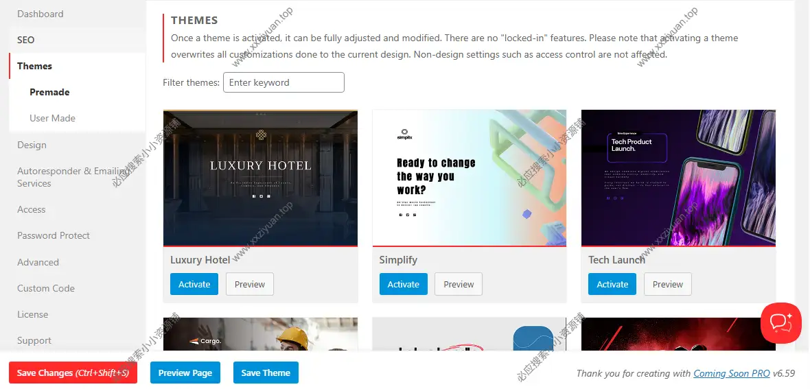 WordPress即将推出和维护模式管理插件 – Coming Soon & Maintenance Mode Pro v6.5.9