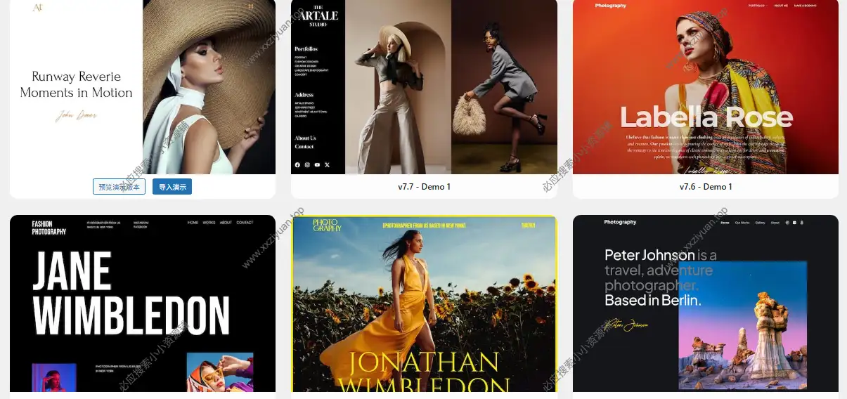Photography v7.7.4 响应式干净简约摄影创意作品集 WordPress 主题