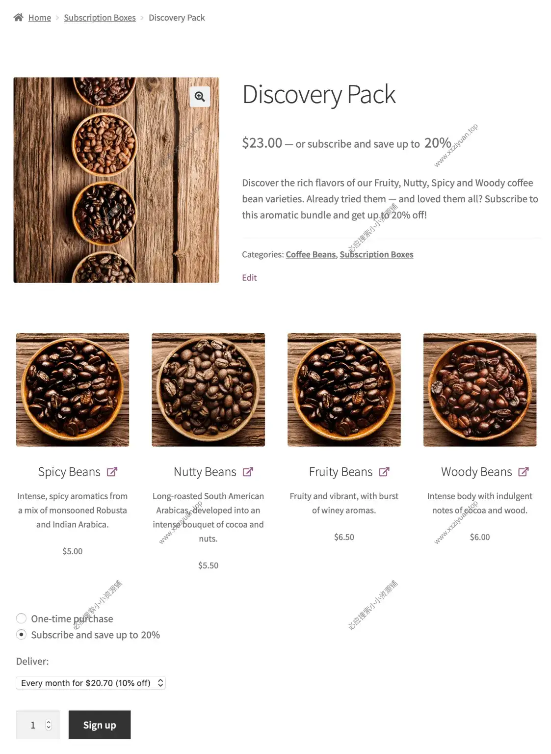 All Products for WooCommerce Subscriptions v6.1.0 - WooCommerce订阅附加组件 1