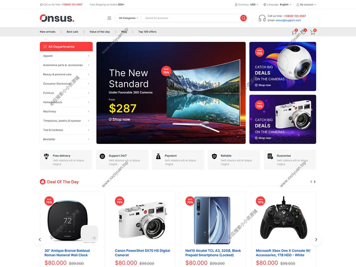 WordPress 强大灵活的电子商务主题 – Onsus v1.1.0