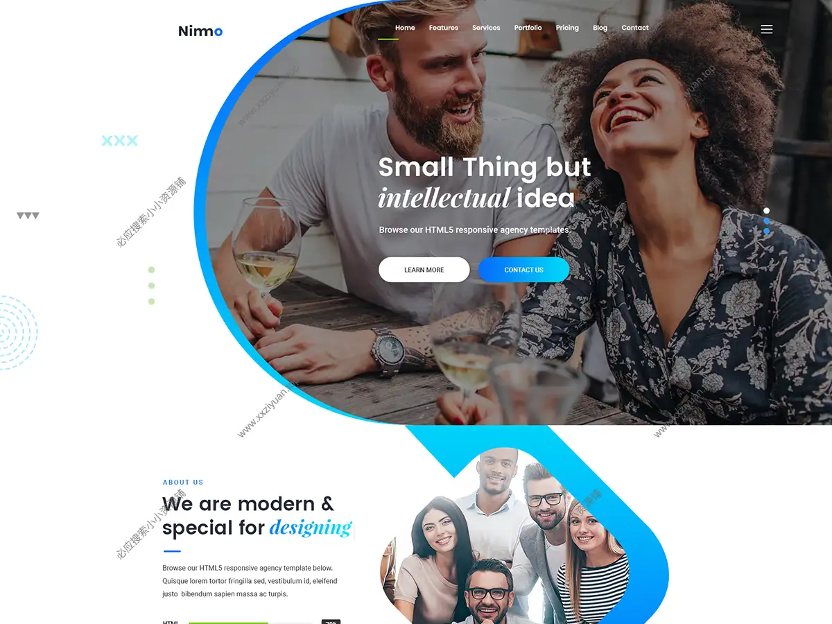 WordPress 多功能应用网站和着陆页主题 – Nimmo v1.2.8